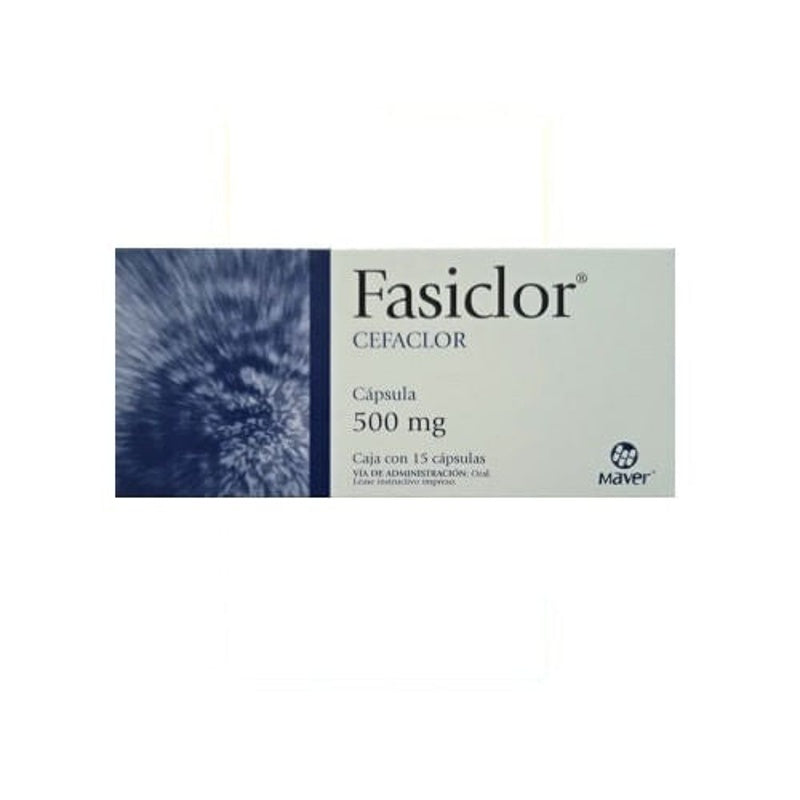Cefaclor 500 Mg Con 15 Capsulas Fasiclor