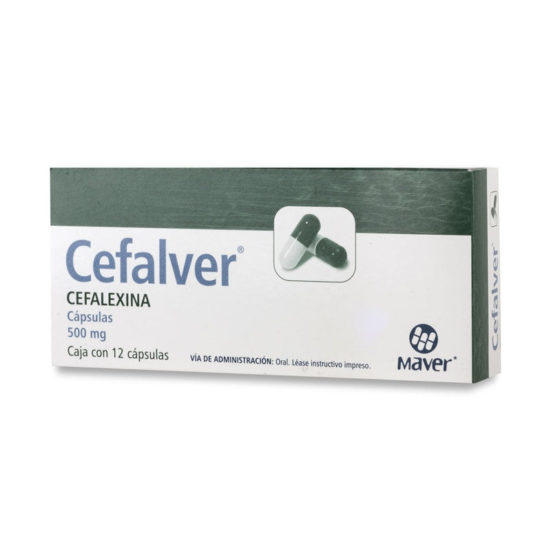 Cefalexina 500 Mg Con 12 Capsulas Cefalver
