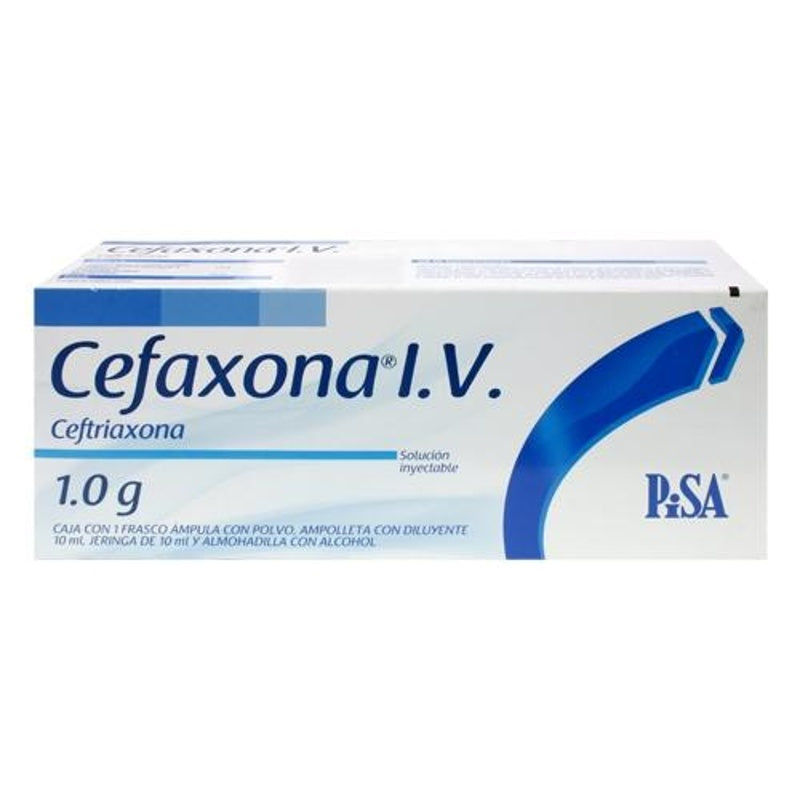 Cefaxona 1 Gr 10 Ml Iv Solución Inyectable