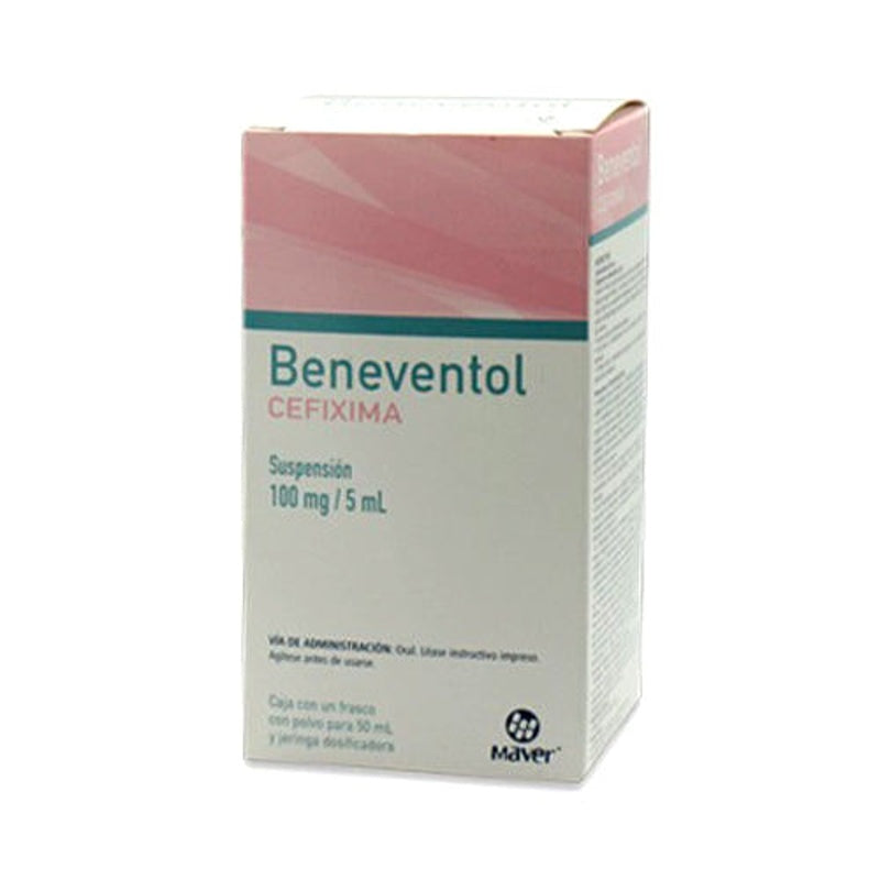 Cefixima 100 Mg / 5 Ml 50 Ml Suspensión Beneventol