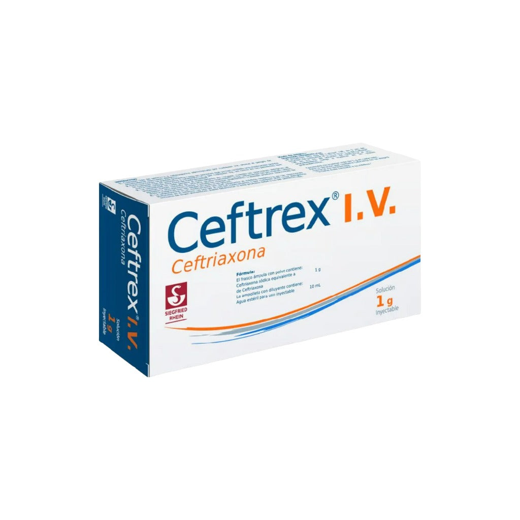 Ceftrex 1 Gr / 10 Ml Iv Frasco ímpula 7501300409645