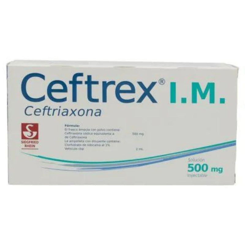 Ceftrex 500 Mg / 2 Ml Im Frasco ímpula