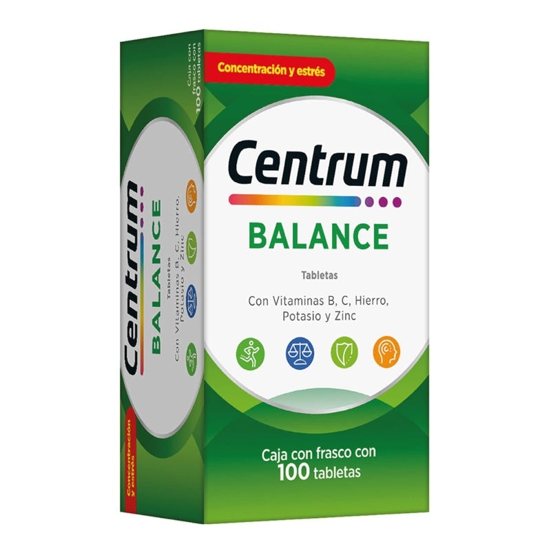 Centrum Balance 100 Tabletas Suplemento Alimenticio 100 Tabletas