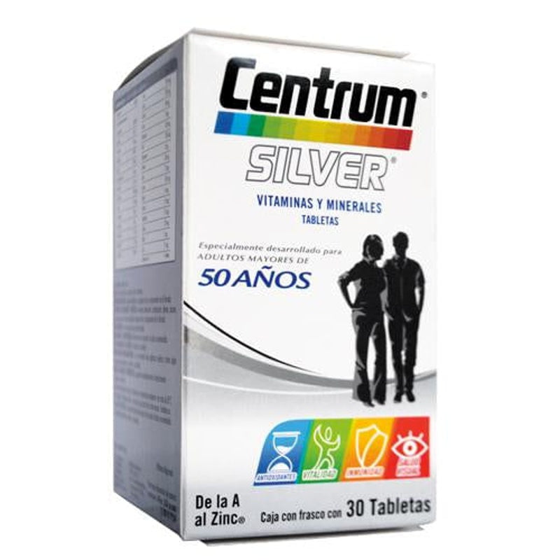 Centrum Silver 30 Tabletas Suplemento Alimenticio