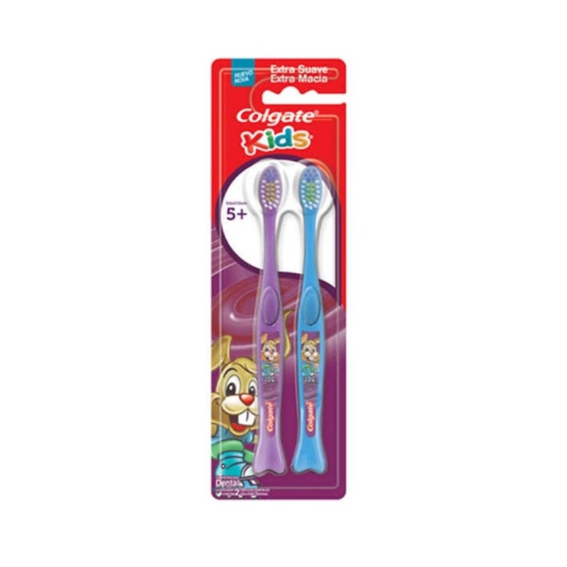 Cepillo Dental Colgate Kids Ext Suave 2Pzs