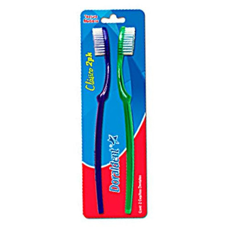 Cepillo Dental Dorald Clasico Mediano 2Pk