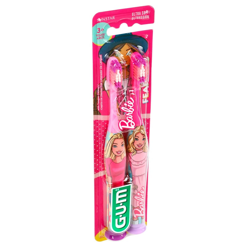 Cepillo Dental Gum Barbie Infantil 2 Piezas perfil 2