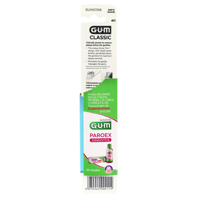 Cepillo Dental Gum Classic Suave Pza 70942004114 7