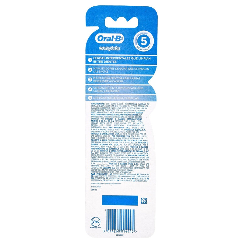 Cepillo Dental Oral B Comple Suave 40 2X1 3014260014445 perfil 7