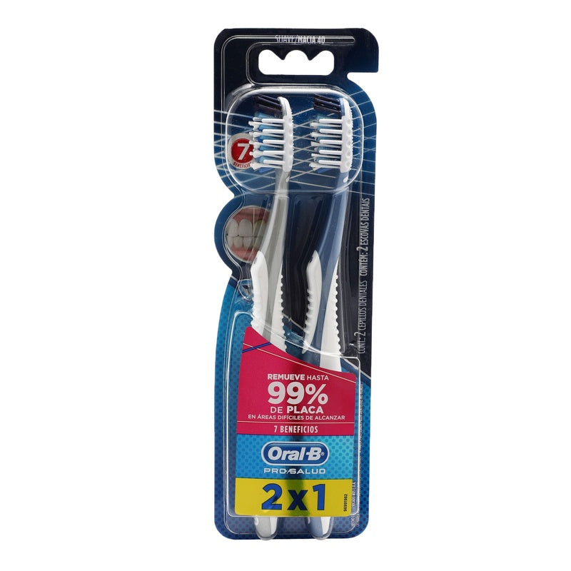 Cepillo Dental Oral B P-Salud 40 Suave 2X1