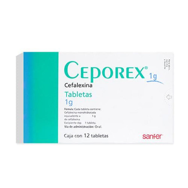 Ceporex 1 Gr 12 Tabletas