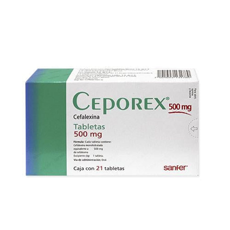 Ceporex 500 Mg Con 21 Tabletas