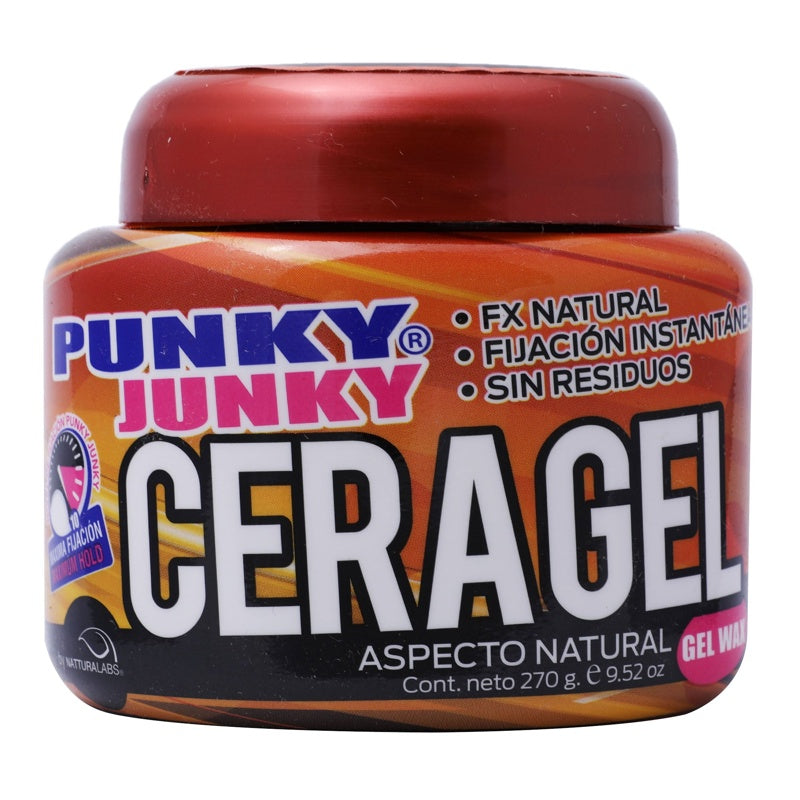 Cera Gel Punky Junky Aspecto Natural 270 Gr perfil 2