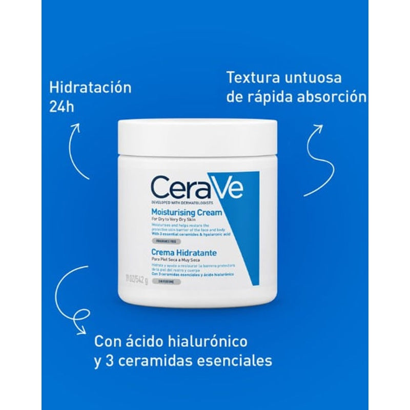 Cerave Crema Corporal Hidratación Para Piel Seca 454 G