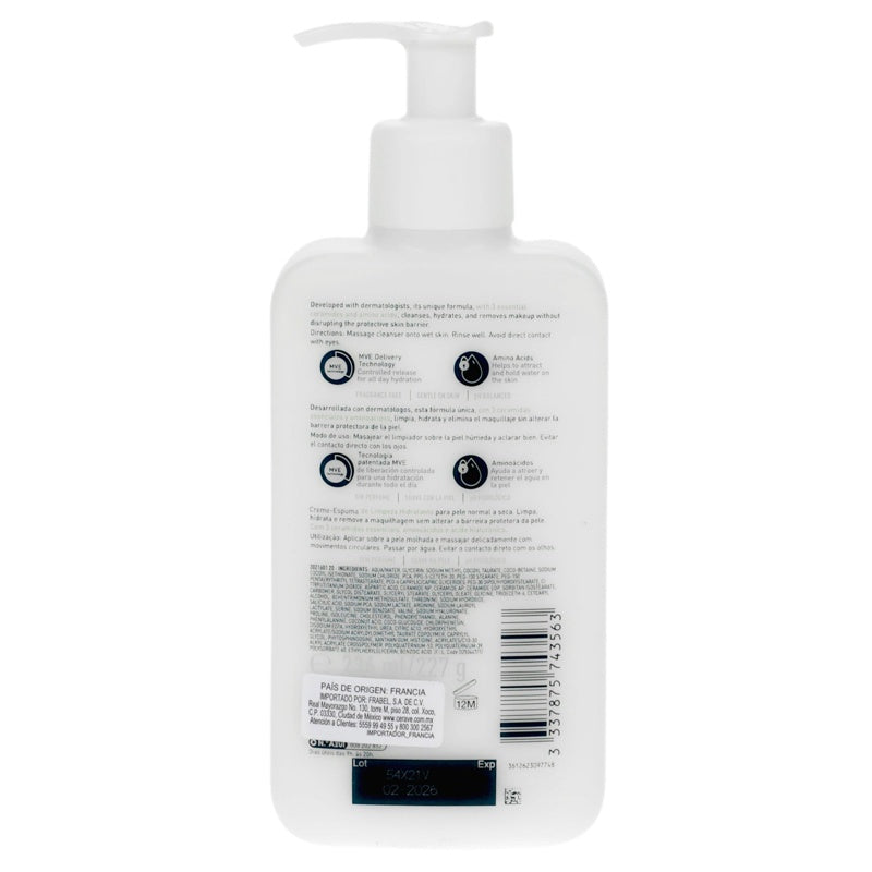 Cerave Crema Espuma Limpieadora Hidratante 236 Ml