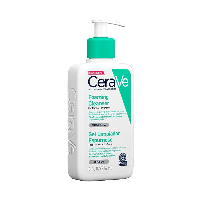 Cerave Piel Normal Grasa Cara Cuerpo Gel Esp Lim 236 Ml