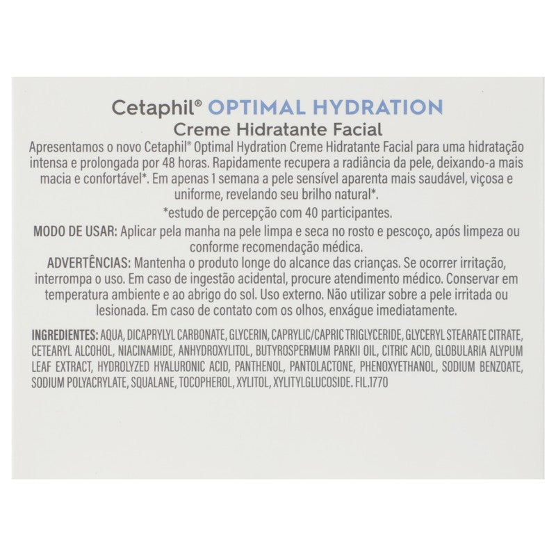 Cetaphil Optimal Hidratacion Facial 48 Gr 3499320011655 7