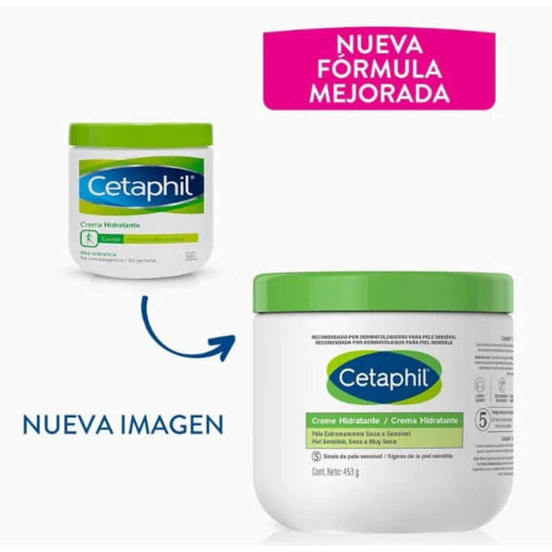 Cetaphil Piel Sensible Muy Seca Hidratante 453 Gr Crema