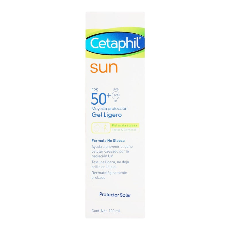 Cetaphil Sun Bloqueador Solar Gel 50+ Fps 100 Ml