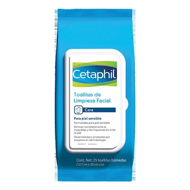 Cetaphil Toallitas Faciales Limpiadoras 25 Piezas 3499320005326