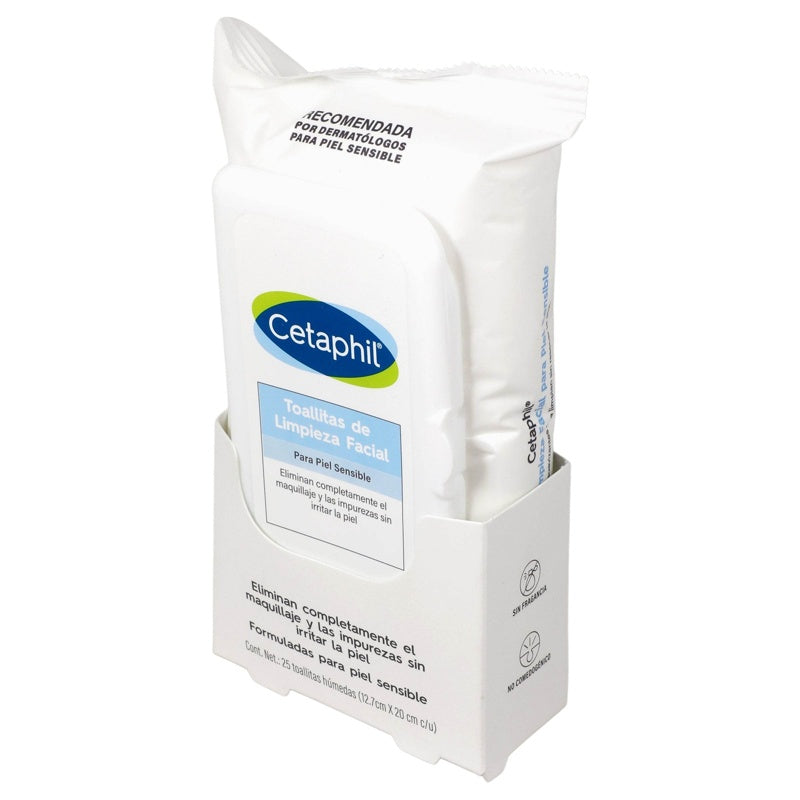 Cetaphil Toallitas Faciales Limpiadoras 25 Piezas 3499320005326 perfil 3