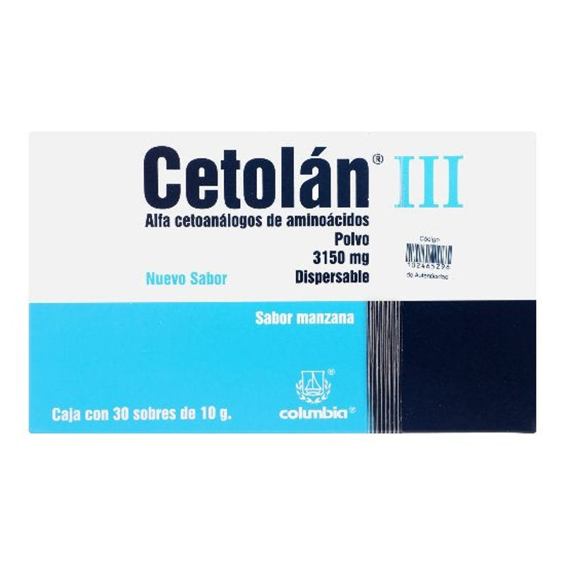 Cetolan Iii Manzana 3150 Mg 10 Gr 30 Sobres