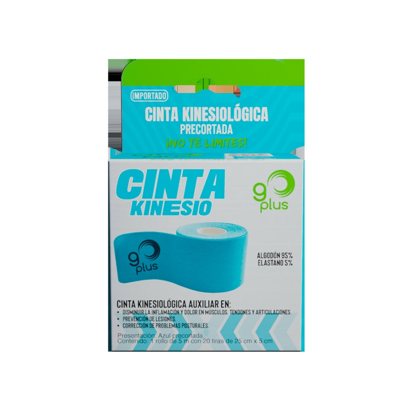 Cinta Deportiva Kinesiologica Azul 1 Rollo 5Mts 7500326424236