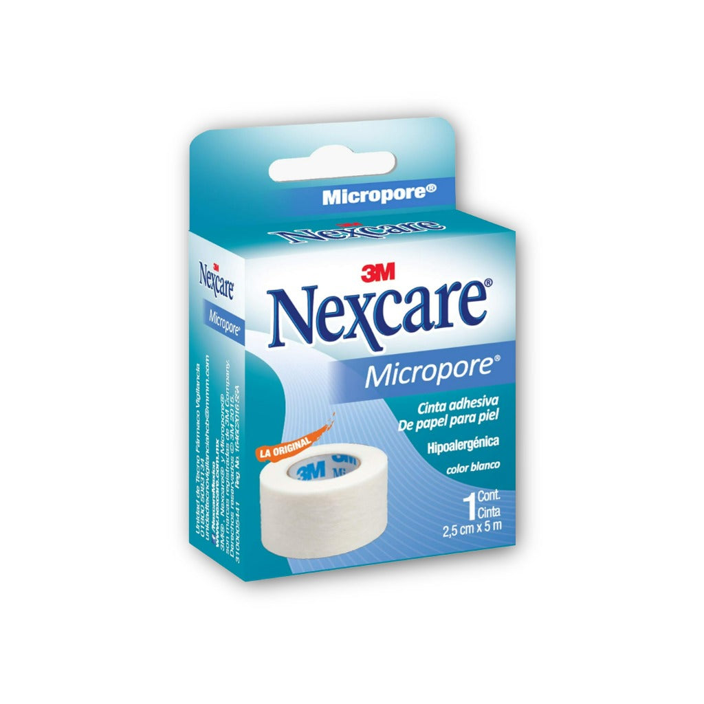 Cinta Microporosa Nexcare Blanca 2.5Cmx5 M 7501023108856