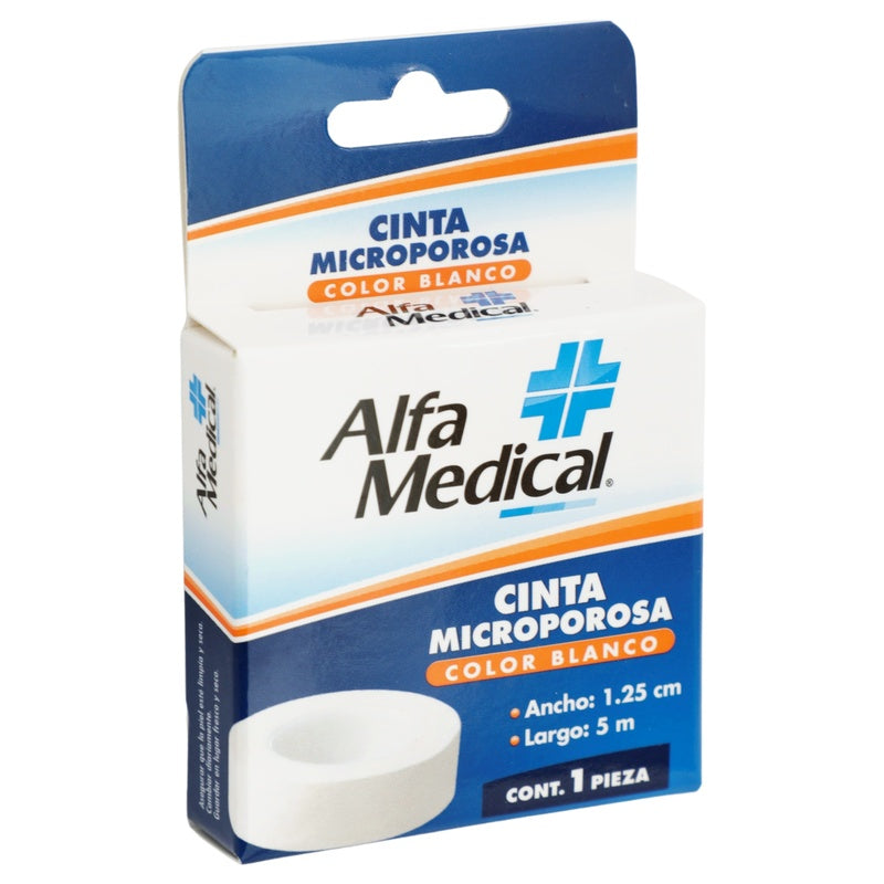 Cinta Microporosa Alfa Medic Blanco 1.25Cmx5 M 7503014279408 perfil 6