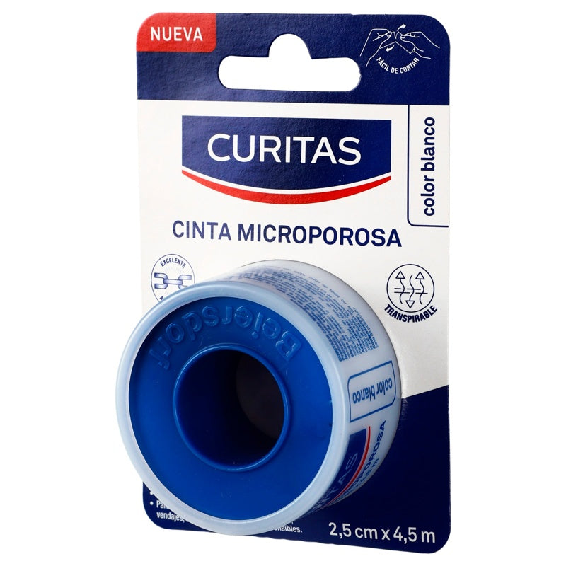 Cinta Microporosa Curitas Blanco 2.5Cm X4.5M 4005900966827 perfil 4