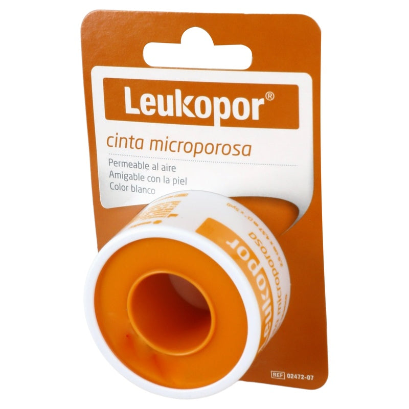 Cinta Microporosa Leuko Blanca 2.5Cmx4.57M Pieza 7707331803241 perfil 3