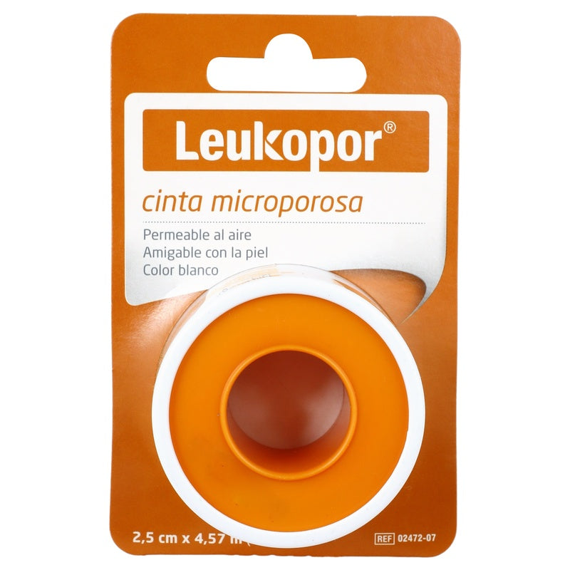 Cinta Microporosa Leuko Blanca 2.5Cmx4.57M Pieza 7707331803241 perfil 4