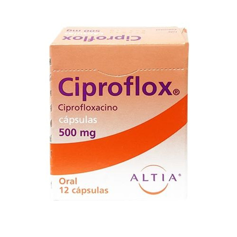 Ciproflox 500 Mg Con 12 Capsulas