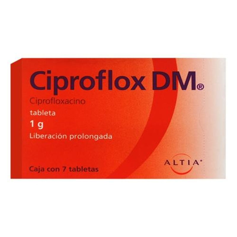 Ciproflox Dm 1 Gr 7 Tabletas Liberación Prolongada