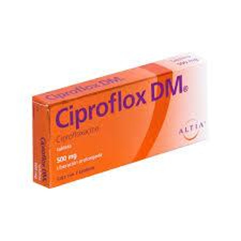 Ciproflox Dm 500 Mg Con Tabletas Liberación Prolongada