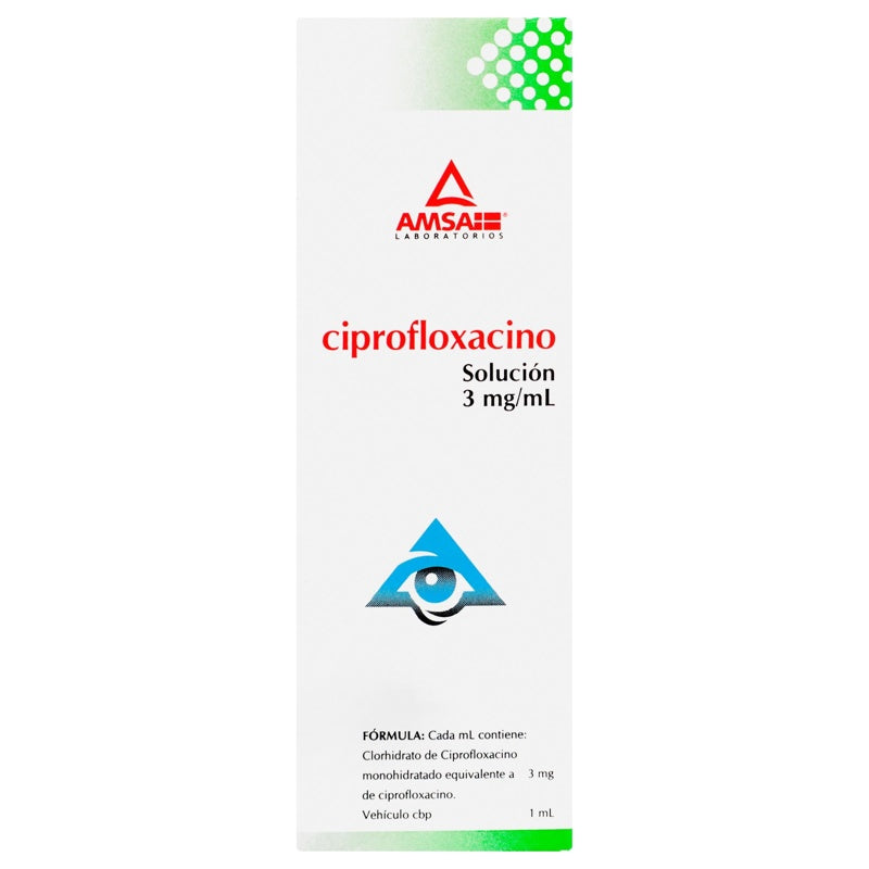 Ciprofloxacino 3 Mg / Ml 5 Ml Naranja Gotas Amsa 7817