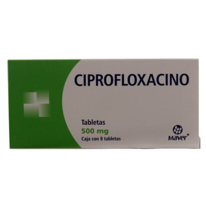 Ciprofloxacino 500 Mg Con 8 Tabletas Maver