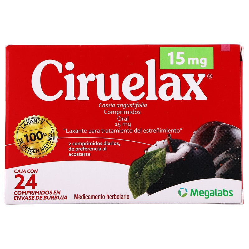 Ciruelax 15Mg Con 24 Comprimidos 7803510001818