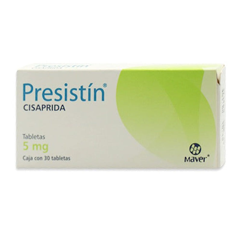 Cisaprida 5 Mg Con 30 Tabletas Presistin