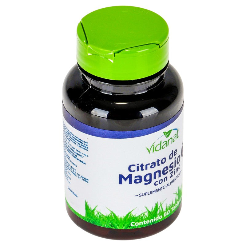 Citrato De Magnesio  Zinc 60 Tabletas Suplemento Alimenticio 7501060806371 2