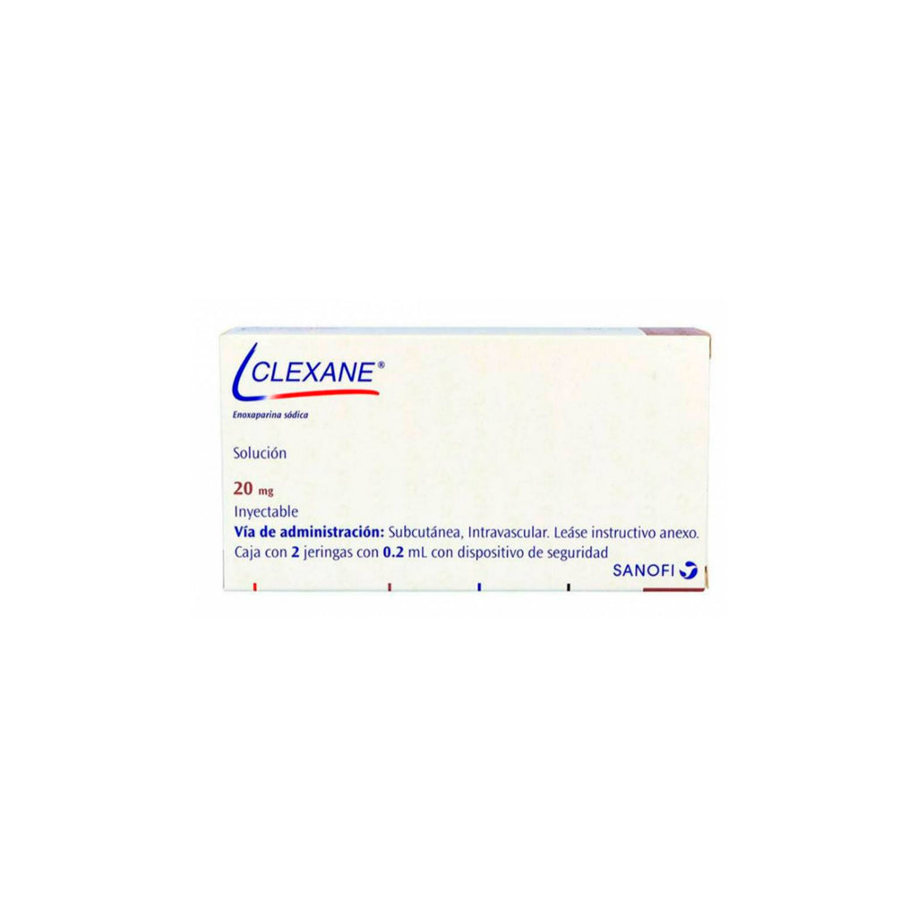 Clexane 20 Mg / 2 Ml 2 Ampolletas 7501072350213