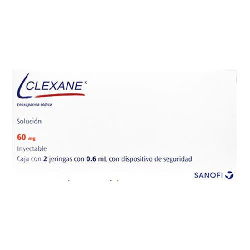 Clexane 60 Mg / 6 Ml 2 Ampolletas