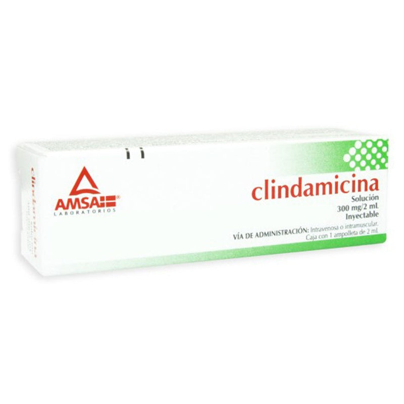 Clindamicina 300 Mg / 2 Ml 2 Ml 1 Im Ampulas Amsa 7501349020900