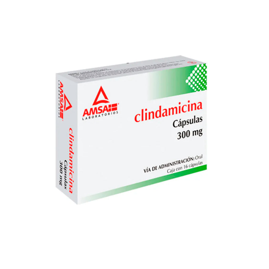 Clindamicina 300 Mg Con 16 Capsulas Amsa 7501349020788