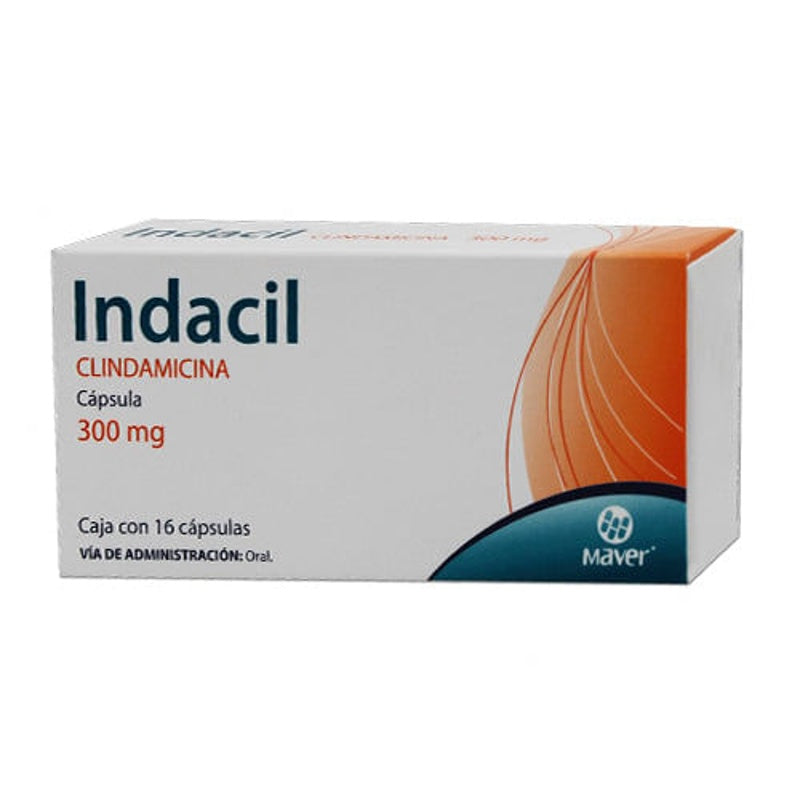 Clindamicina 300 Mg Con 16 Capsulas Indacil