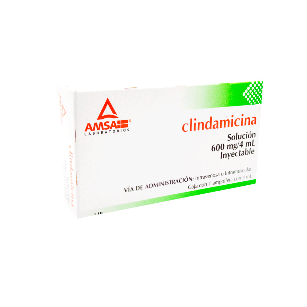 Clindamicina 600 Mg / 4 Ml 4 Ml 5 Ampulas Amsa 7501349021044