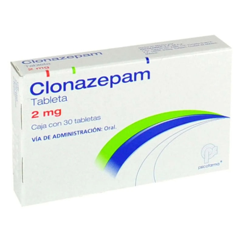 Clonazepam 2 Mg Con 30 Tabletas Psicofarma