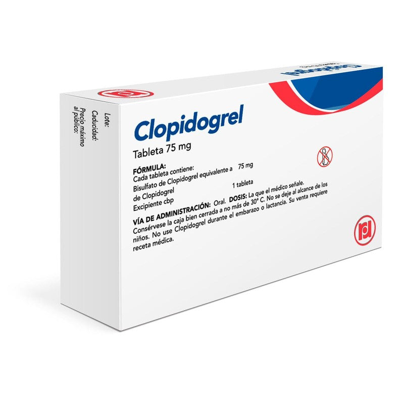 Clopidogrel 75 Mg Con 28 Tabletas Randall 7501563381139 11
