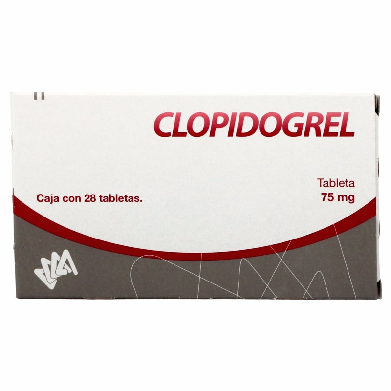 Clopidogrel 75 Mg Con 28 Tabletas Solara