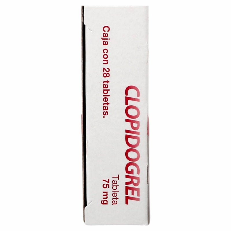 Clopidogrel 75 Mg Con 28 Tabletas Solara